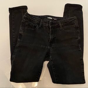 Old Navy Women’s Pop Icon Skinny Mid Rise Black Jeans Size 4 Long Stretch.